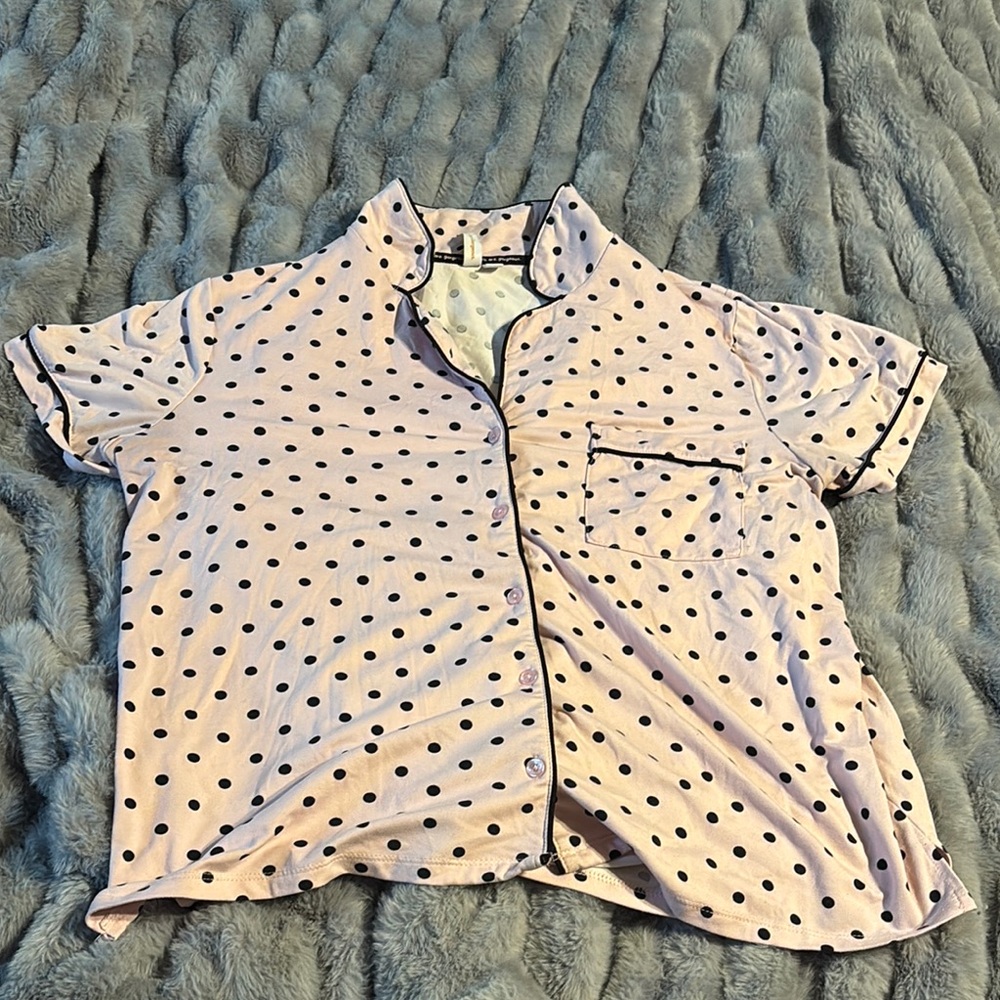 Pink Polka Dot Joyspun Pajama Set